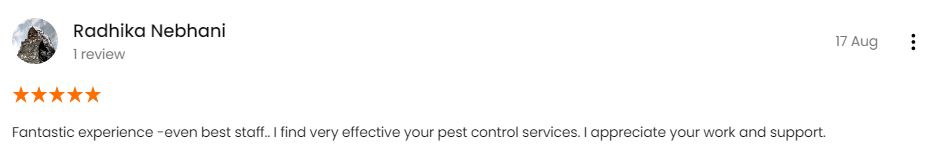 Pest Control Services Testimonial Images